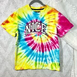 Nice Kicks x Woodstock "Nice" tie dye crewneck shirt size XS